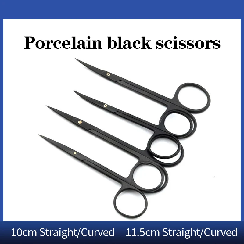 

Medical eye scissors, ophthalmic scissors, cosmetic plastic surgery instruments, double eyelid tools, all black express scissors