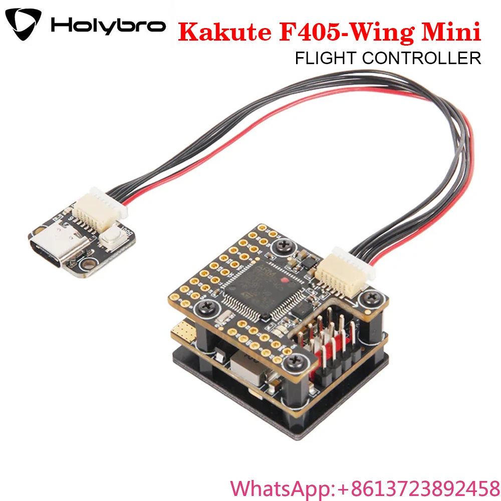 Holybro Kakute F405-Wing Mini ICM42688P Support I2C Port With Micro M9N/ M10 GPS 5V/ 7.2V BEC 2-8S for Fixed Wing RC FPV Drone