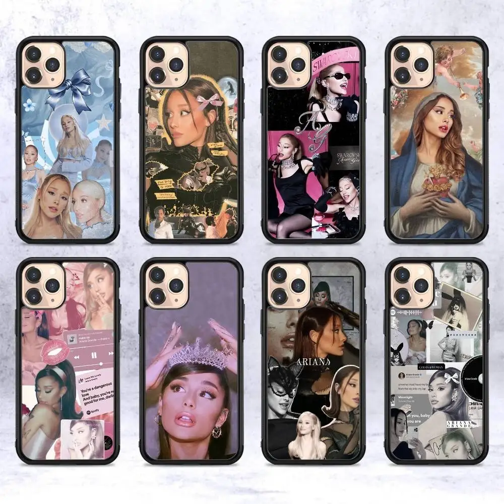 

Classic Pop Singer A-Ariana G-Grande For IPhone 17 16 15 14 13 12 11 Mini Pro Max Plus PC+TPU Back Phone Cover