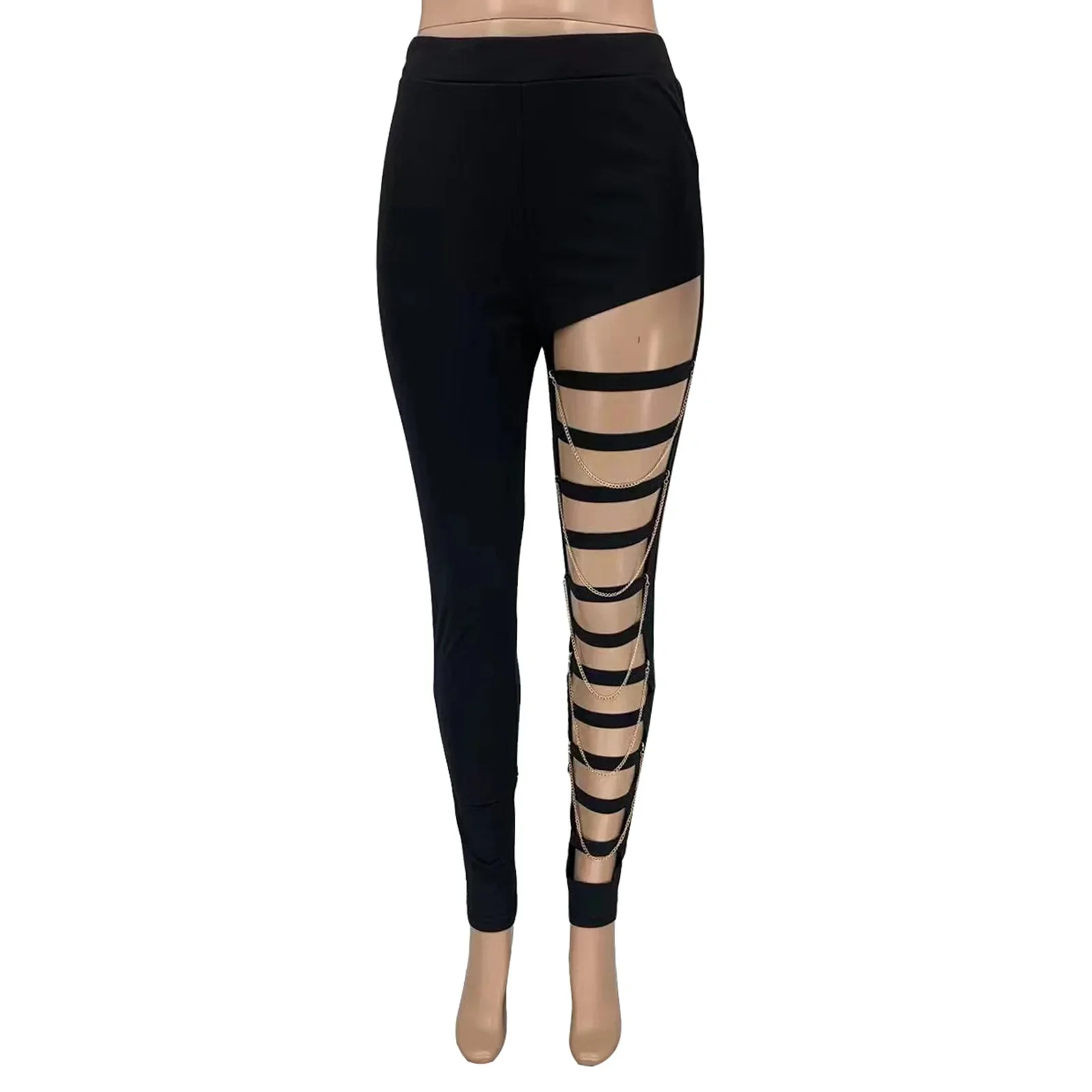 Damen Sexy Hosen Frühling Neue Mode Lässig Sexy Zerrissene Leggings für Frauen