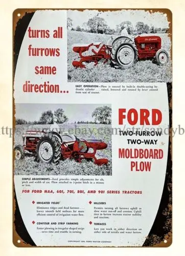 men cave wall art bathroom wall art 1958 Moldboard Plow metal tin sign sign