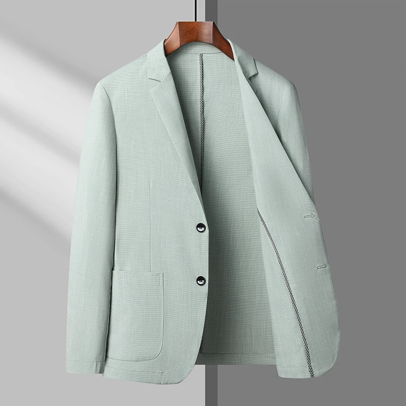 

2023spring new high-end leisure suit fashion everything trend handsome Korean version slim middle-aged men's coat -M-4XL