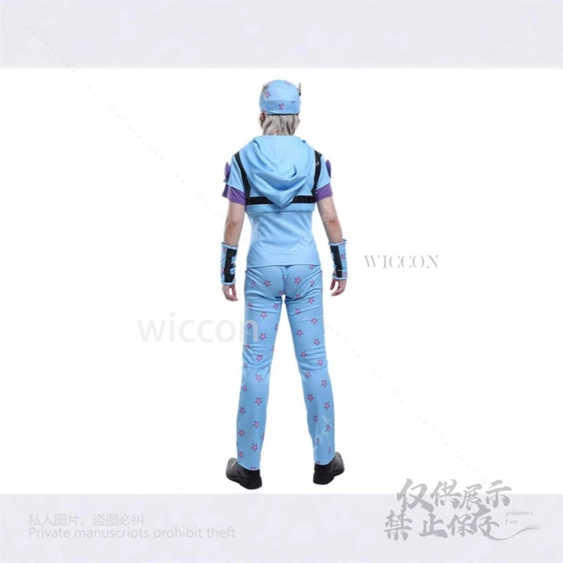 Cosplay Jo Suit Adventure Jo Cosplay Johnny Joestar Outfits Tops Pants Accessories Wig Women Men Halloween Carnival Party Cos