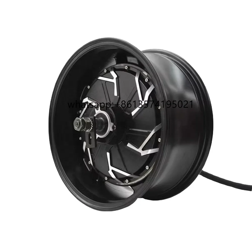 

QS Motor High Power In-Wheel Hub Electric Motorcycle 2000W/3000W/5000W BLDC Motor 14*6.0inch 260 35-45H V4 Brushless Waterproof