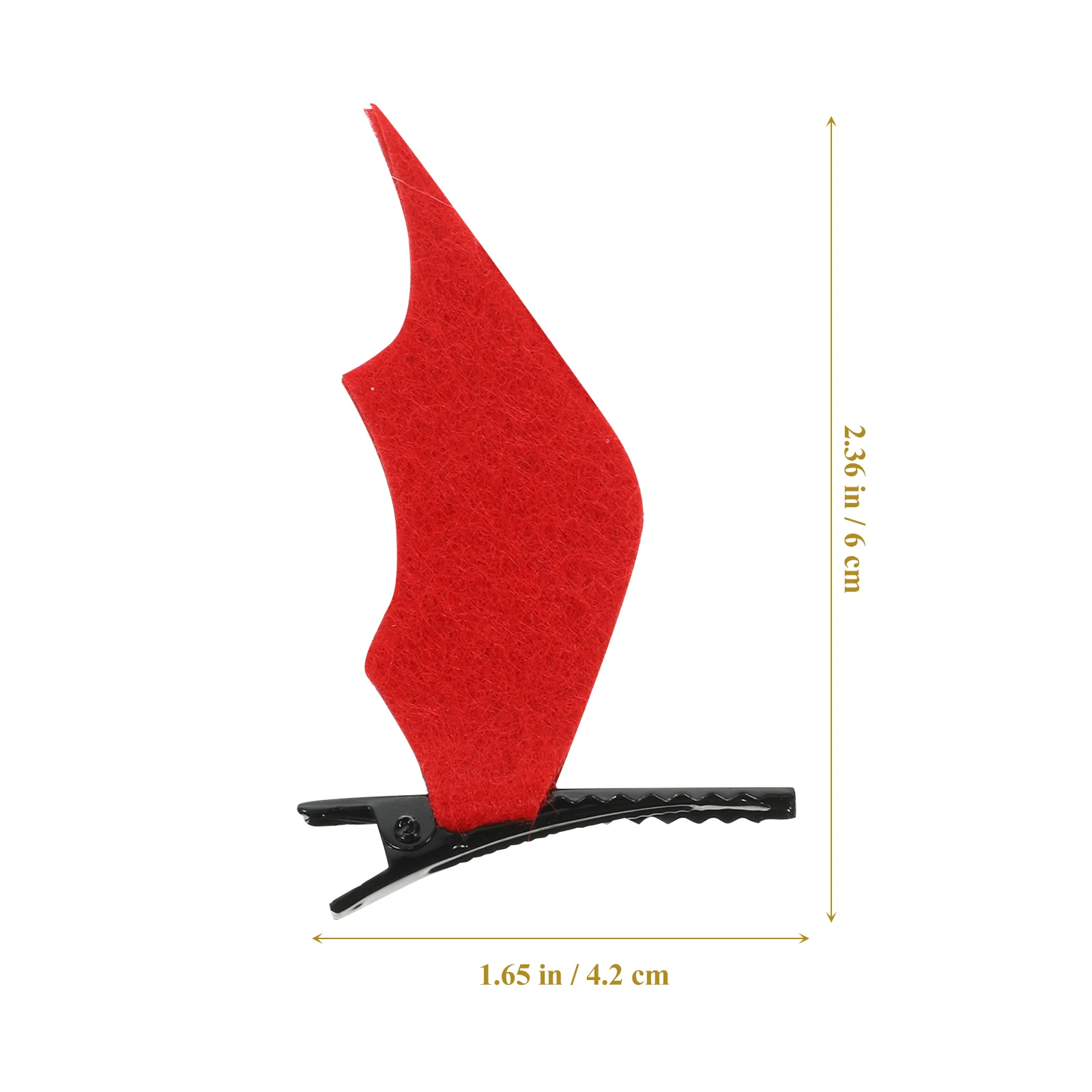 

6pcs Halloween Bat Wing Hair Clips Comfortable Lightweight Durable Fabric Metal Hairpin Decor Cosplay Party Festival Hair