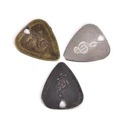 1pcs Metal Guitar Pick for Acoustic/ Electric Guitar Silver Black Bronze Color