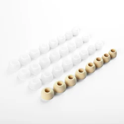 (S/M/L/XS) Soft Silicone Replacement Eartips Coffee Clear Earbuds Replacement Ear Pads For KBEAR KZ BLON Earphones
