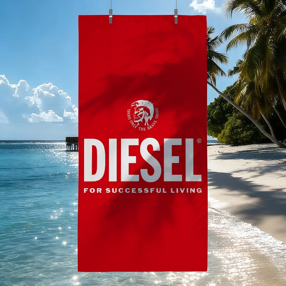 Fashion print D-DieselS Towel Drying Bath Towel Applicable To Light Swimming Camping Yoga Beach Out