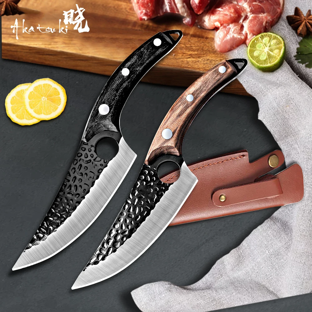 

Stainless Steel Kitchen Knife Full-Tang Forged Fishing Butcher Boning Meat Cleaver Kitchen tool