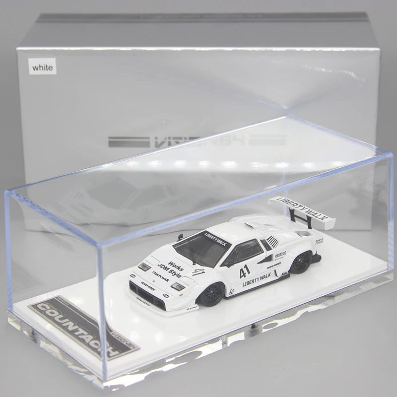 Vision64 1:64 ランボルギーニ コンタッシュ LP500LB ダイキャスト合金車モデル、男の子向けのお祭りギフト玩具、大人向けのコレクターズオーナメント。