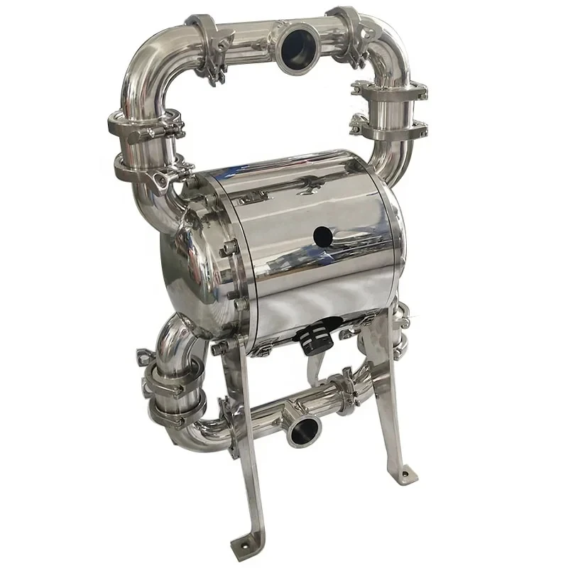 Food Gr Stainls Steel 04 L Pneumatic Diaphra Sanitary Transfer Pump Paste