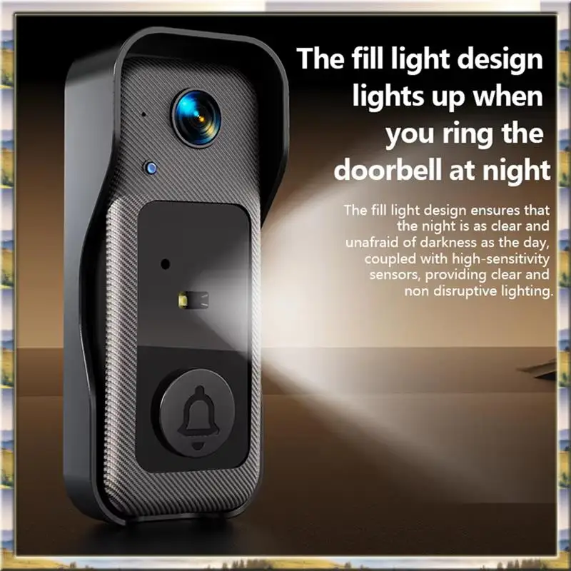 

AA46 HOT-Infrared HD Night Vision Doorbell Duplex Intercom Smart Doorbell Infrared Night Vision Smart Doorbell