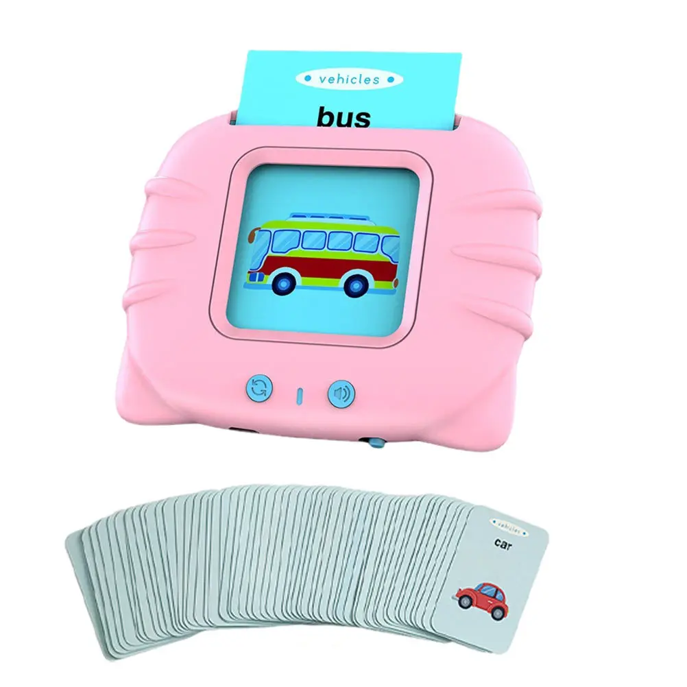 1 مجموعة 1 مجموعة بطاقات التعلم الإنجليزية للأطفال آلة التعليم المبكر لمحو الأمية متعة لعبة الكلمات تعلم العرض اللعب المحمولة #4