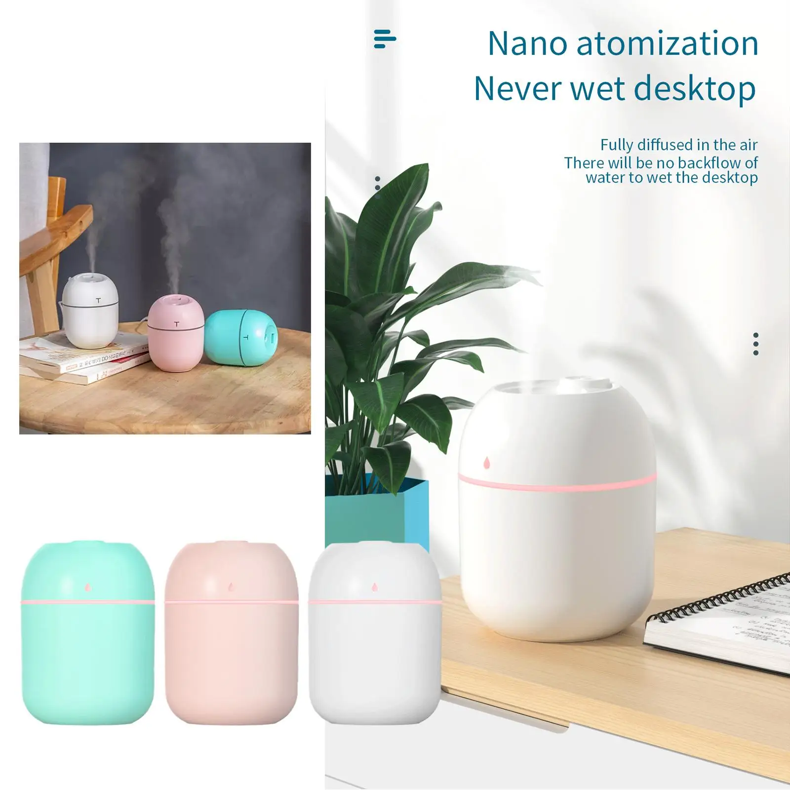 USB Aroma Diffuser Humidifier Sprayer Portable Home Appliance 220ml Electric Humidifier Desktop Home Fragrance Perfumes Diffuser