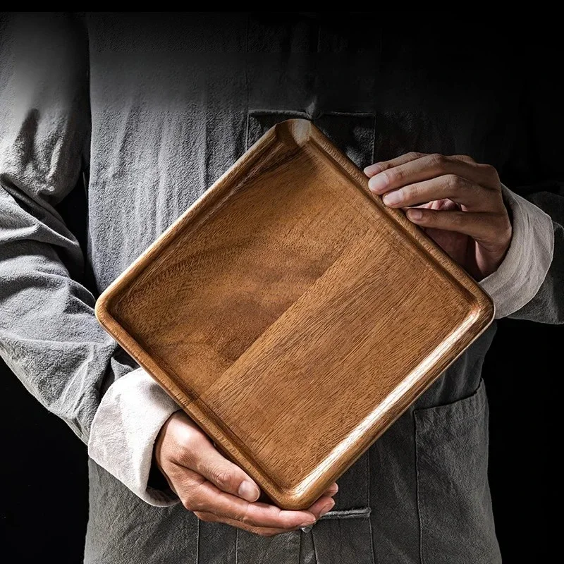 

Walnut Wooden Pu-erh Tea Tray, Integrated Loose Leaf Tea Box, Compact Drawer Organizer, Tea Breaking and Serving Plate