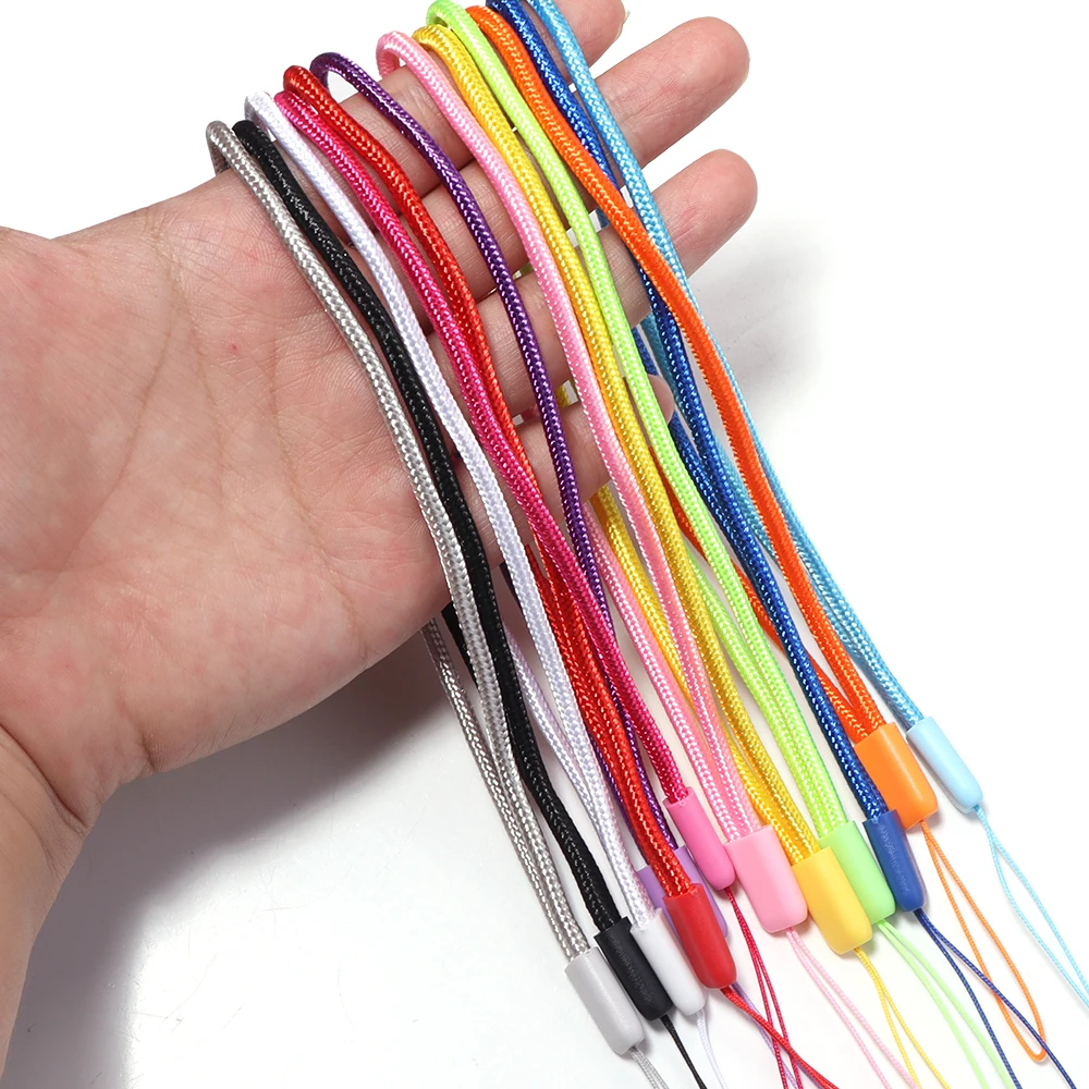 10 Stück/Set Bunte Nylon-Lanyards Handgelenkschlaufen für Handy, Kamera, USB-Stick, Schlüsselanhänger, Anti-Verlust-Band, DIY-Hängeseil – Detail 5