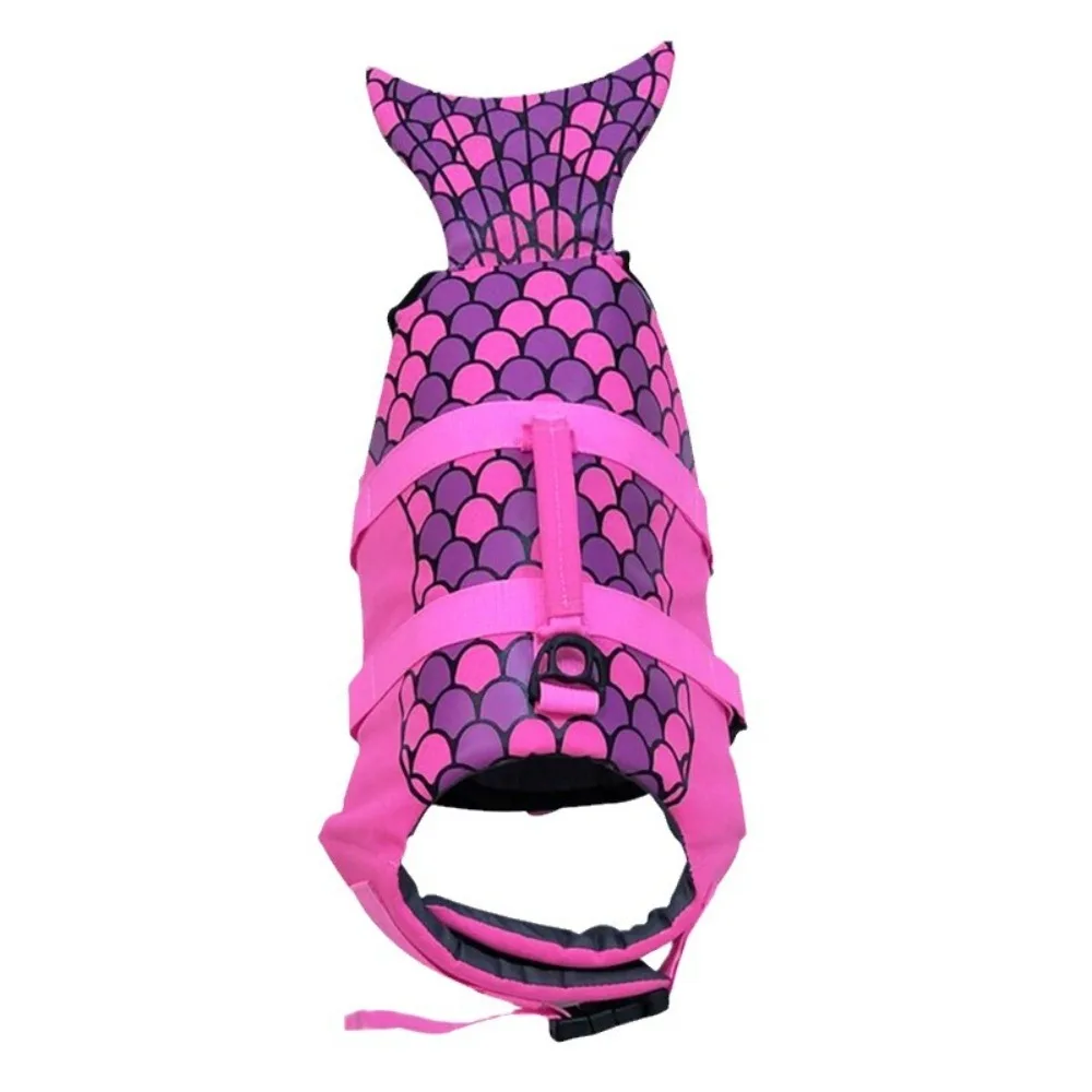 

Adjustable Pet Life Jacket Waterproof Breathable Dog Swimming Vest Mermaid Shark Shape Puppy Summer Swimwear Boat Trip