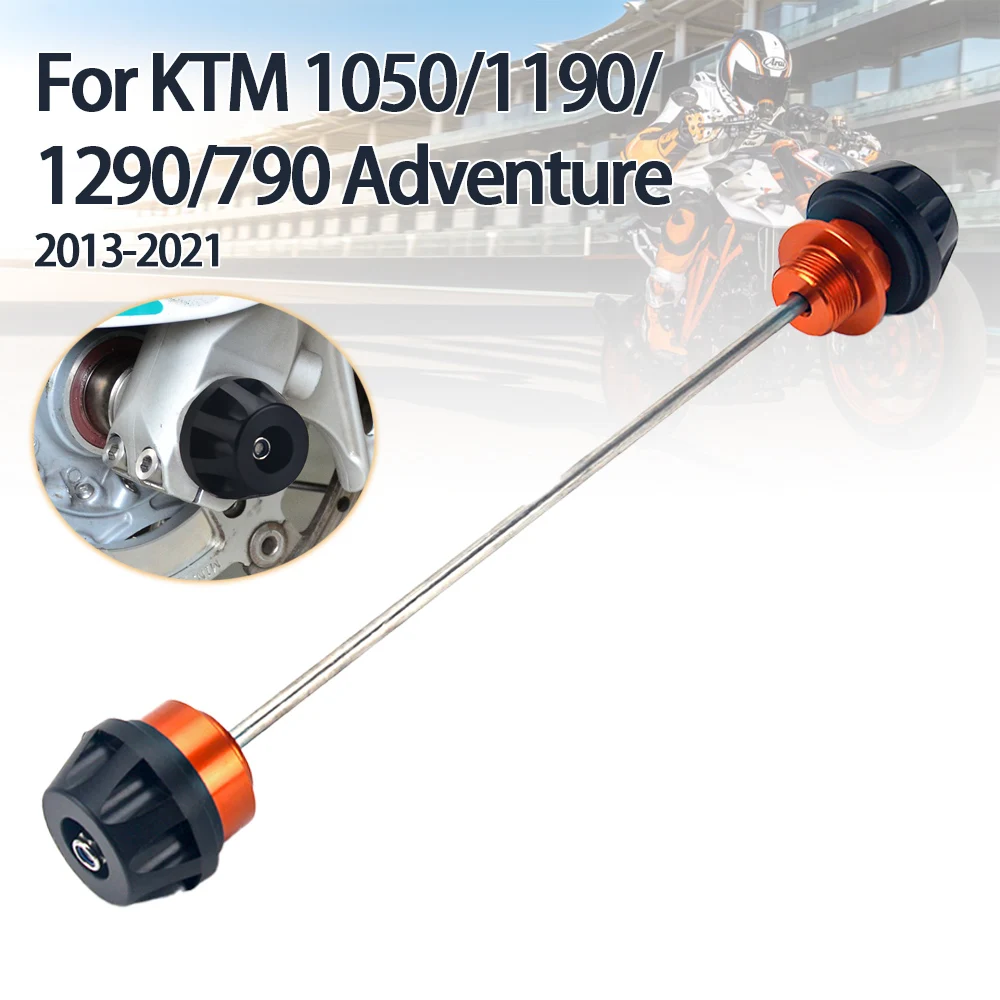 For KTM 1290 super adventure 1050 1190 ADV R 790Adv 2013-2021 Crash Pads Motorcycle Front Wheel Axle Fork Crash Slider Protector