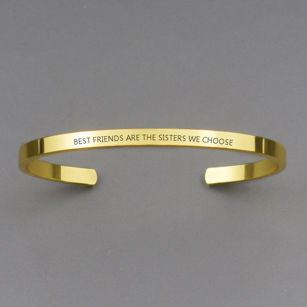 You Are My Favorite Funny Quote Alloy Metal Cuff Bracelet Bangle Friendship Bracelet Gift for Best Friend / Girlfriend