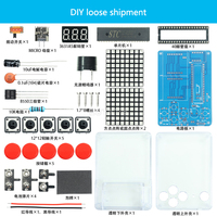 Mini Retro Classic Game Production Kit DIY Electronic Kit Soldering Welding Tranning Set Snake Plane Racing Pixel Game Console