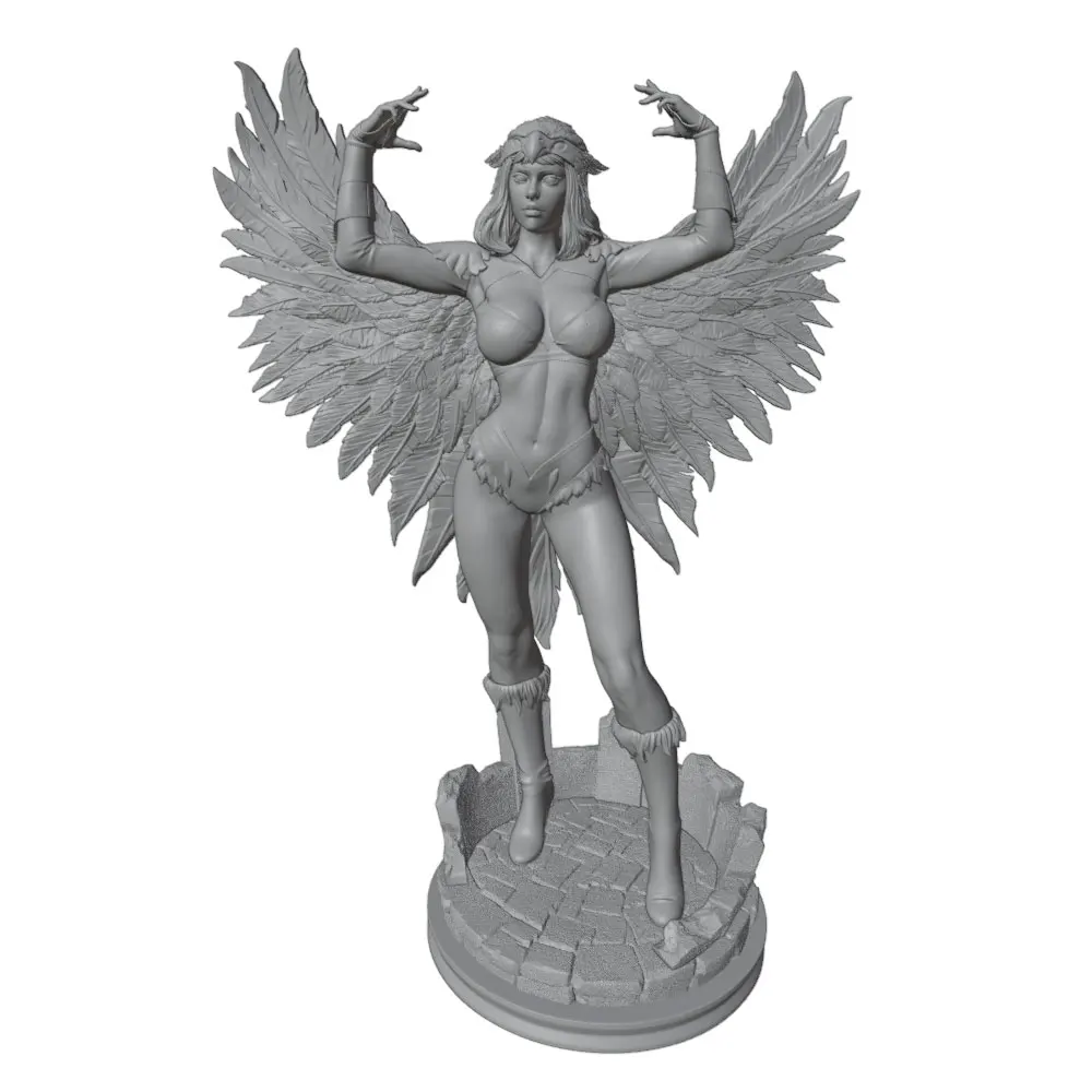 1/24 Room Decoration Anime Character Statue GK Miniature 3D Printed Gray Model Figurine DIY Doll Model Unassembled And Unpainted