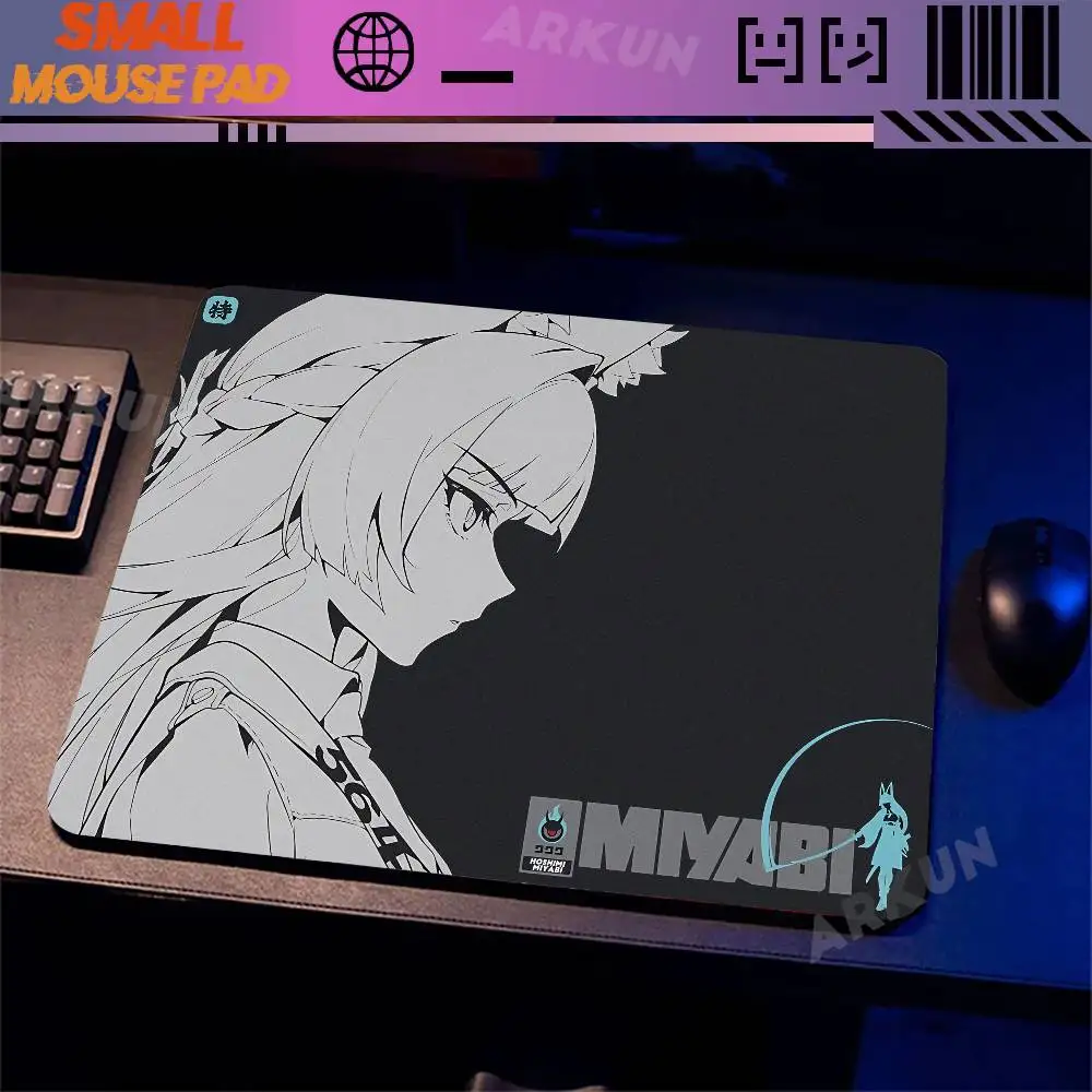 Pretty Hot DIY Cool Girl Hoshimi Miyabi Zenless Zone Zero Gaming Small mouse pad desktop computer Game Pad office keyboard