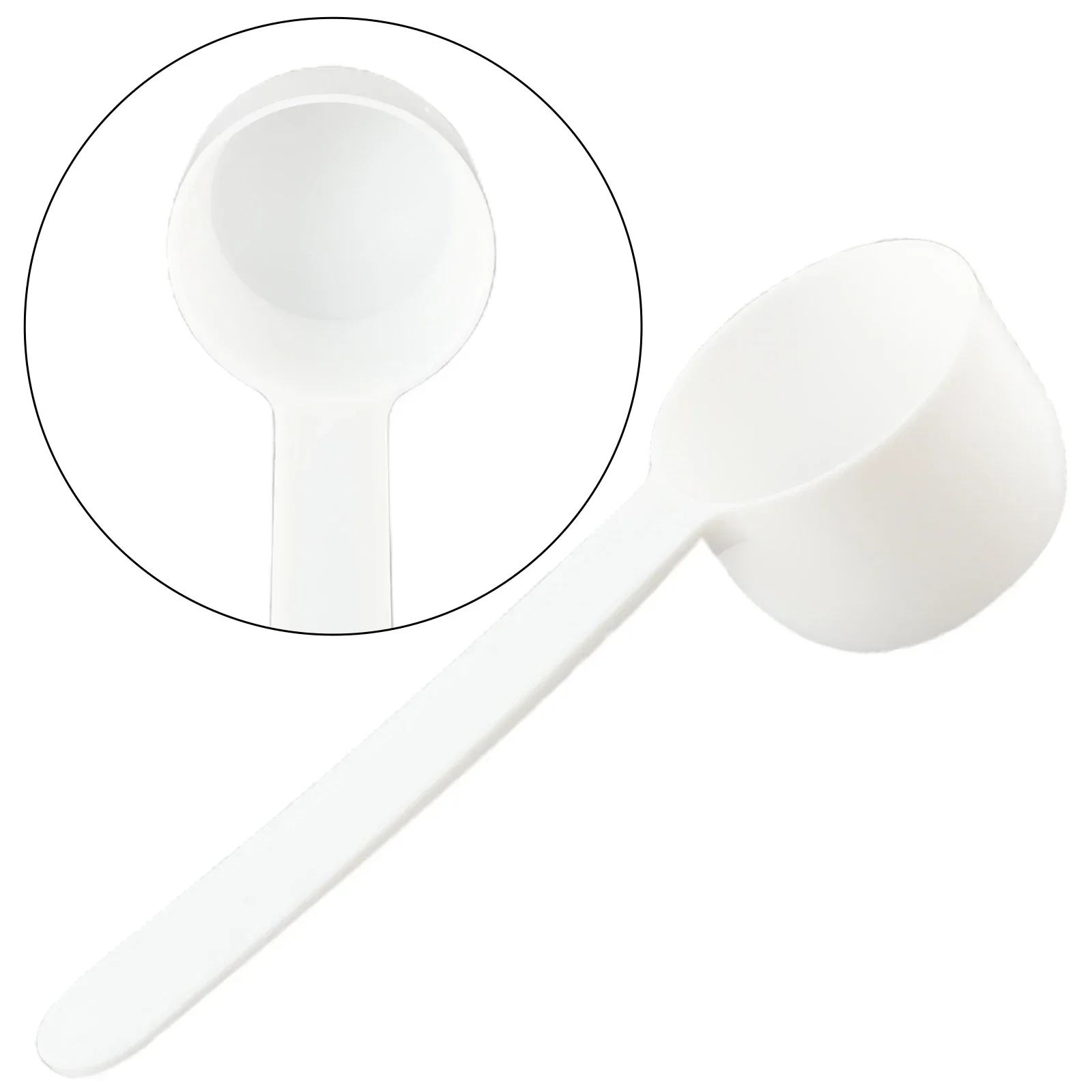 50/100pcs 10ml 5g Reusable Food Grade Spoon Plastic Measuring Scoop PP Measure Spoon Milk Coffee Teaspoon Milk Powder Kitchen