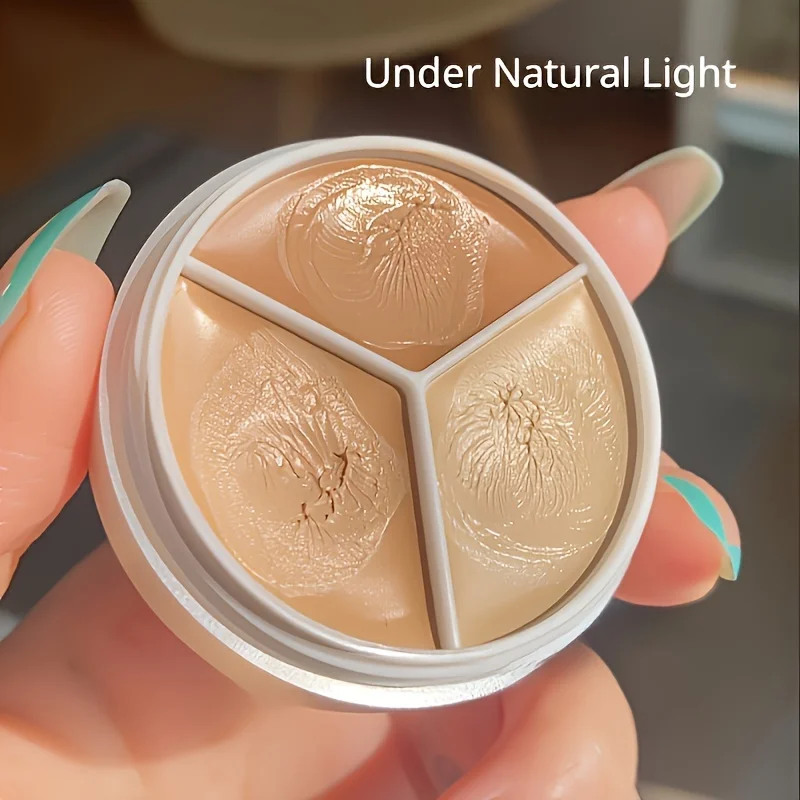 1pc Waterproof Concealer Cream Long Lasting Cover Spots Acne Marks Dark Circles Moisturizing Foundation Face Makeup