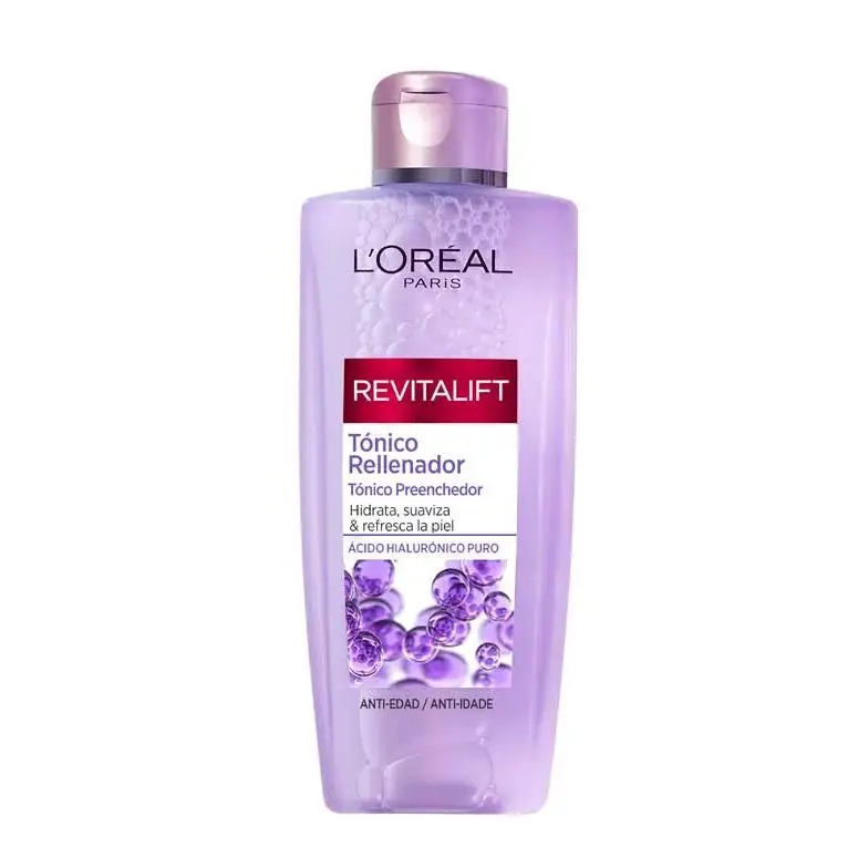 L'Oréal Paris Revitalift Filler Tónico Repulidor con Ácido Hialurónico 200 ml - Hidratación Profunda y Antiedad