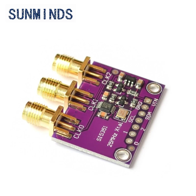 DC 3 В-5 В CJMCU-5351 Si5351A Si5351 I2C тактовый генератор коммутационная плата модуль генератор сигналов часы 8 кГц-160 МГц для Arduino