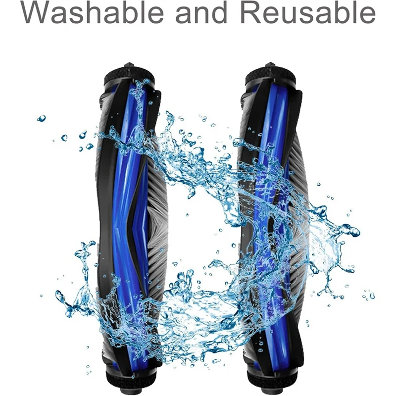 2 قطعة فرشاة الأسطوانة استبدال ل Ecovacs Deebot T50 Pro/N30 Pro/N30/N30 Omni/ N30 Pro Omni/X8 Pro أجزاء المكنسة الكهربائية