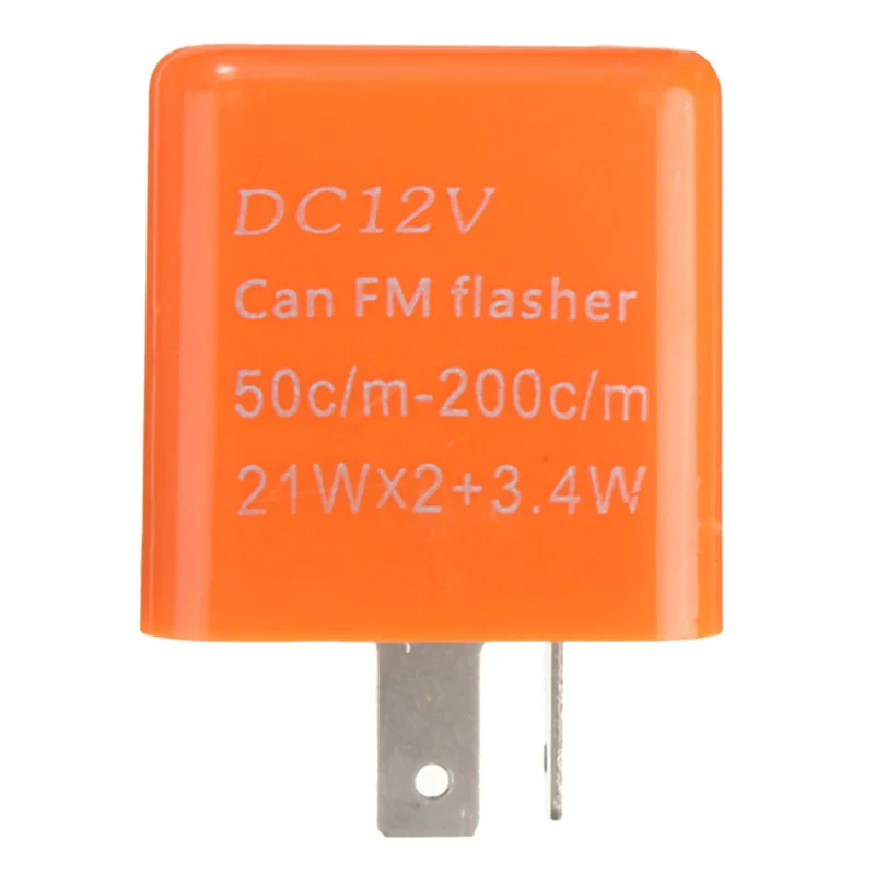 オートバイ用の調整可能なLED点滅インジケーター,12v,2ピン