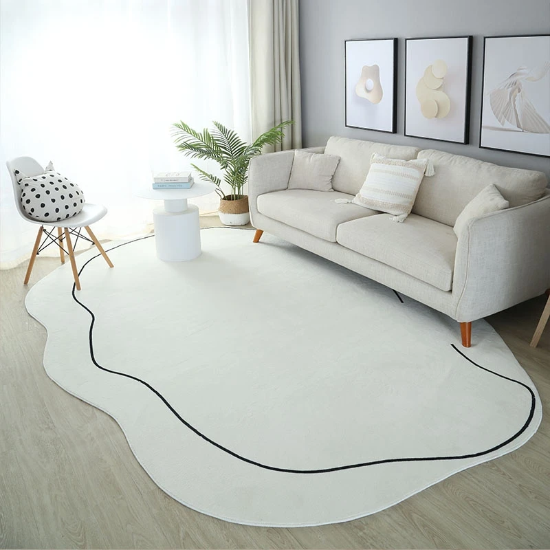 Nordic INS Large Plush Carpets Irregular Area Rugs for Living Room Non-slip Kid Play Mat Soft Bedside Rug Floor Mat Tapis