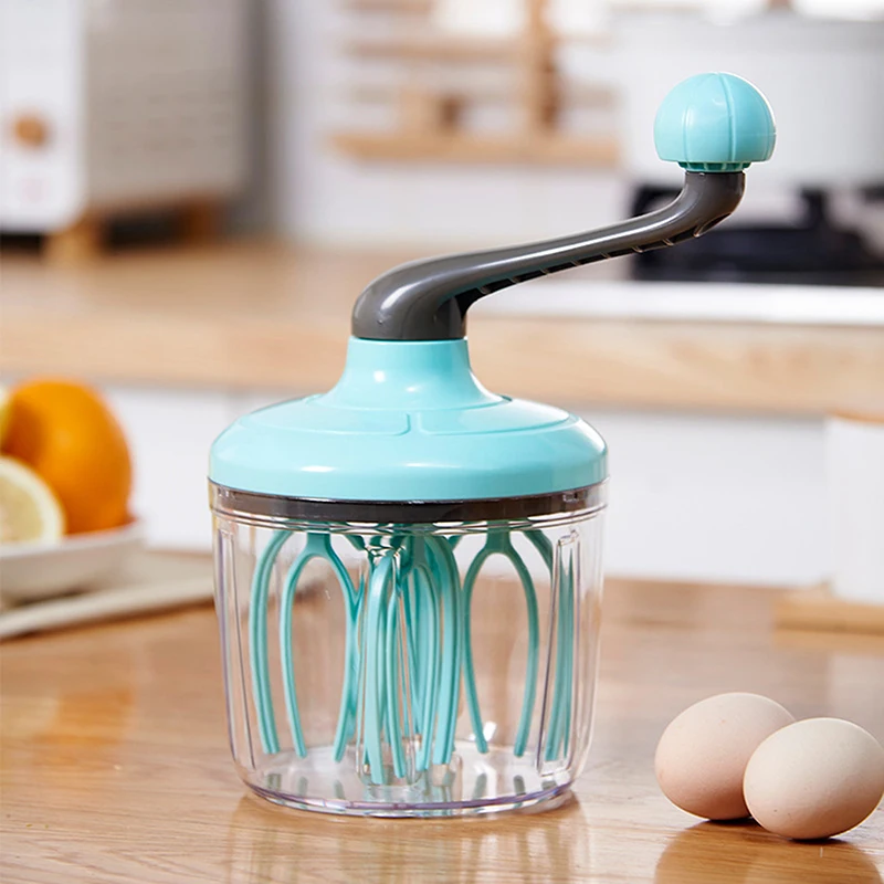 Cream Whisk Manual Household Small Semi-Automatic Egg Beater Cooking Accessories Milk Foam Cake Egg Hand-cranked Whisk