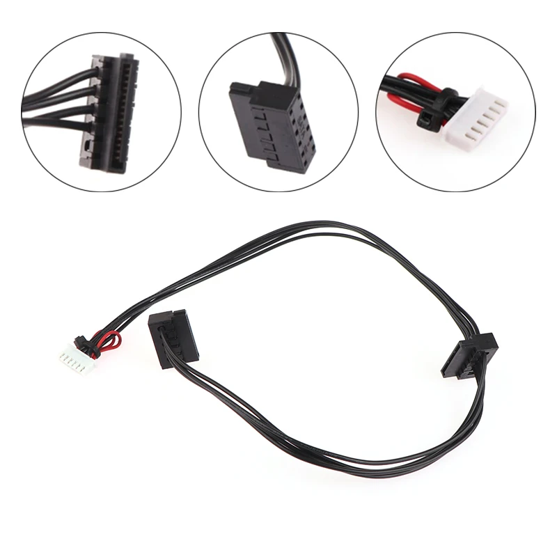 【C】1 unidad de cable conector de alimentación SATA de 6 pines a 2 puertos HDD para placa base de ordenador Acer Nitro N50-610 Disco Duro ATX PSU