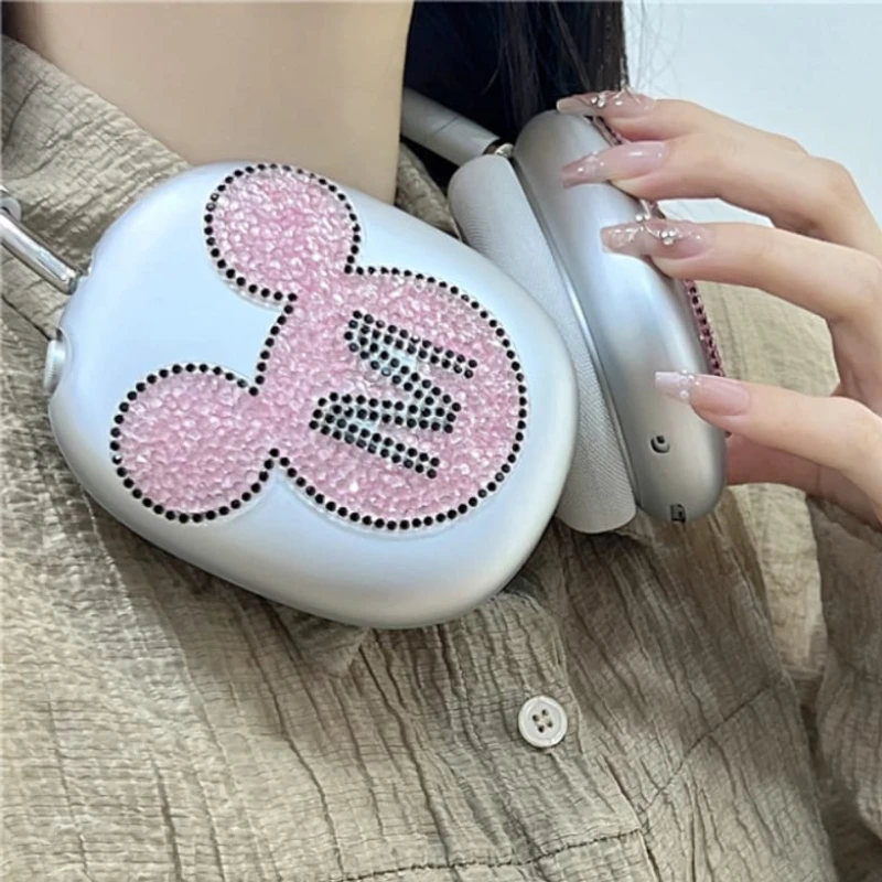 เคสป้องกันหูฟังลายการ์ตูนอนิเมะมิกกี้แฟลชแบบเจาะสำหรับ airpods MAX นุ่มใสป้องกันการตก