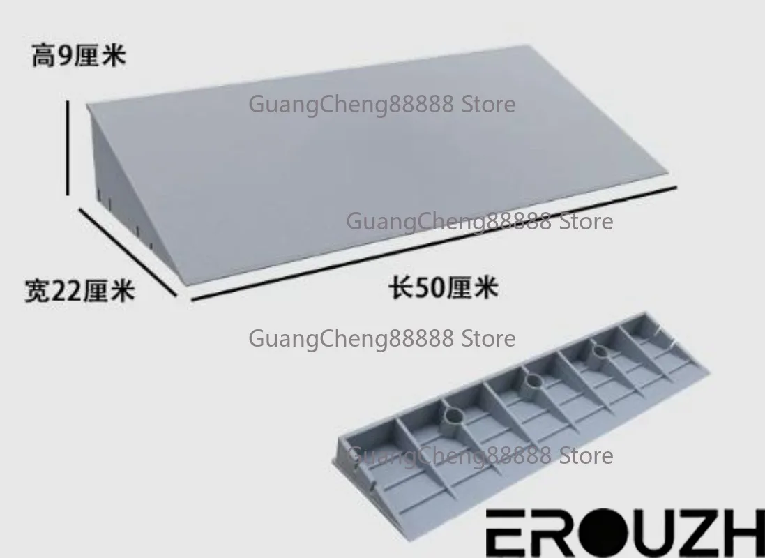 3-10CM Plastic Door Threshold Ramp Anti Slip Wedge Pad Indoor Outdoor Slope Mat for Wheelchairs and Cars