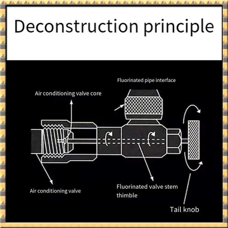 

AT03 Top R22 R410 Клапан переменного тока 1/4 дюйма Заправочное соединение Клапан хладагента кондиционера Ремонт кондиционера и предохранительный адаптер фторида Легко