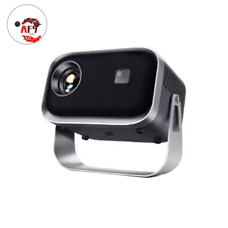 

AF90-Mini Wifi Projector With Bluetooth 1080P Electric Focus Home Theater Portable Projector 360°Adjustable Stand