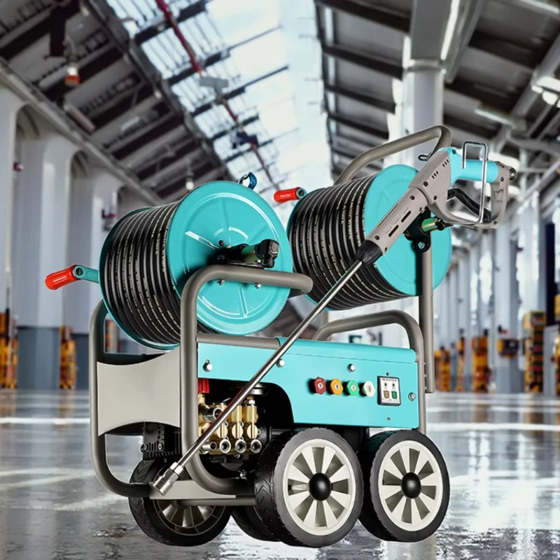 Municipal Wastewater Treatment Pipeline Unclogger 5.5KW Diesel Engine Heavy Duty Underground Sewage Dredging Machine