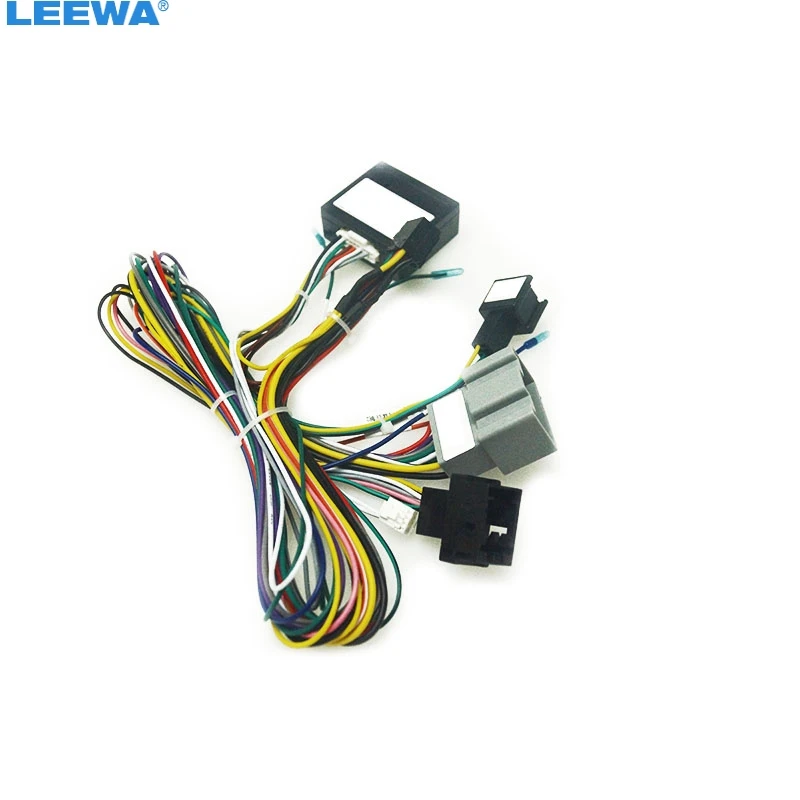 

LEEWA Car Audio Radio DVD Android 16PIN Power Cable Adapter For Ford Fiesta(09-11) Power Wiring Harness