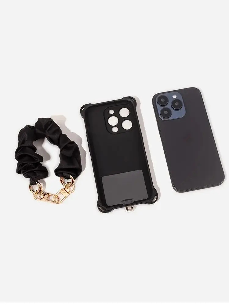 

INS ремешок для мобильного телефона на запястье, эластичный роскошный шарф, подвесная цепочка, короткий ремешок с защитой от потери для iPhone, Samsung, универсальный