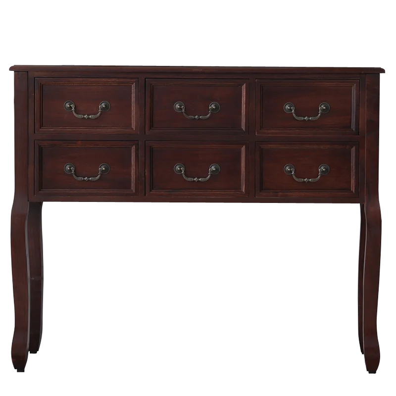 

American all solid wood six-chest cabinet, bedroom storage cabinet, European four-chest cabinet, locker, drawer , porch c