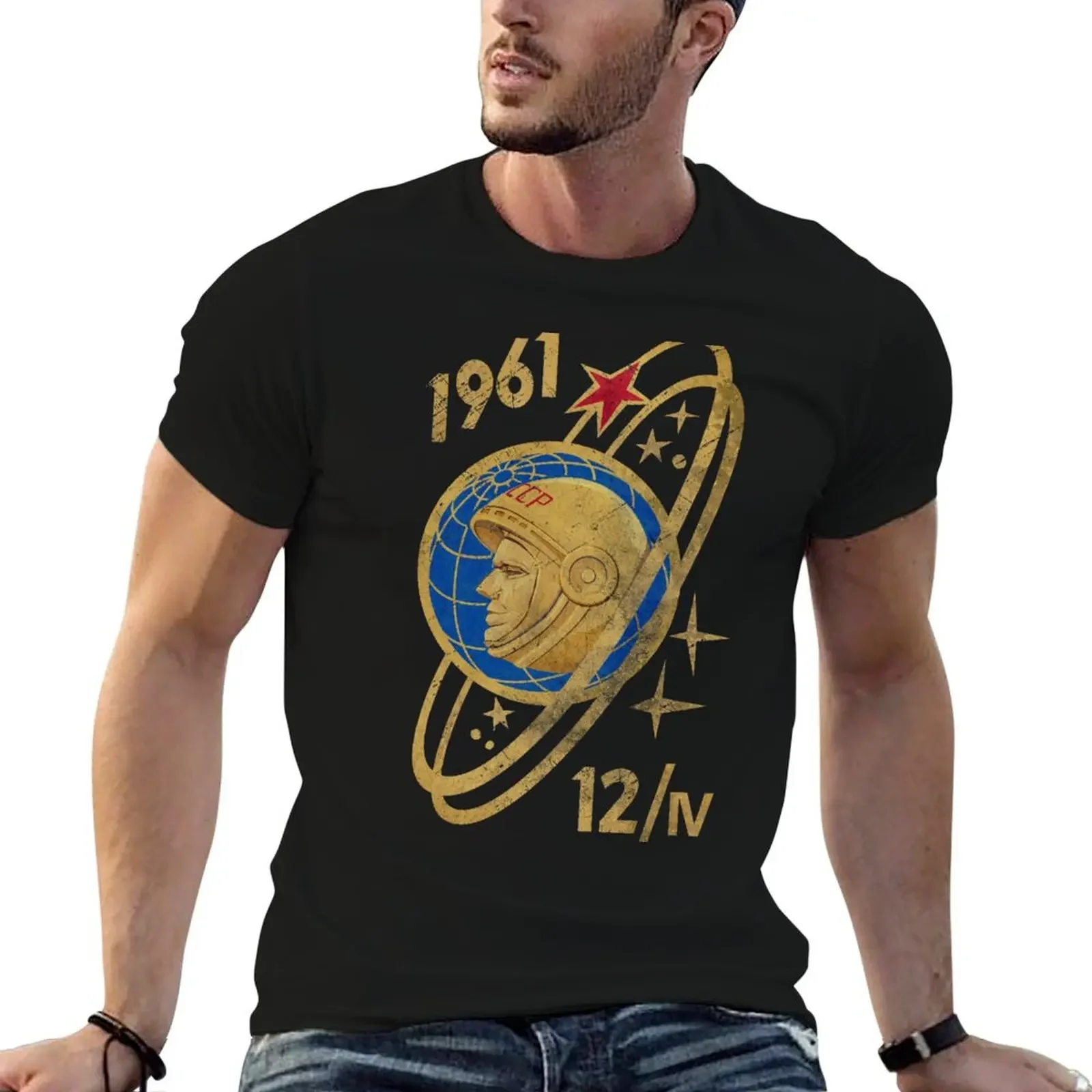 

Yuri Gagarin 1961 T-Shirt Short sleeve tee cheap stuff custom shirt street wear t shirts for men pack