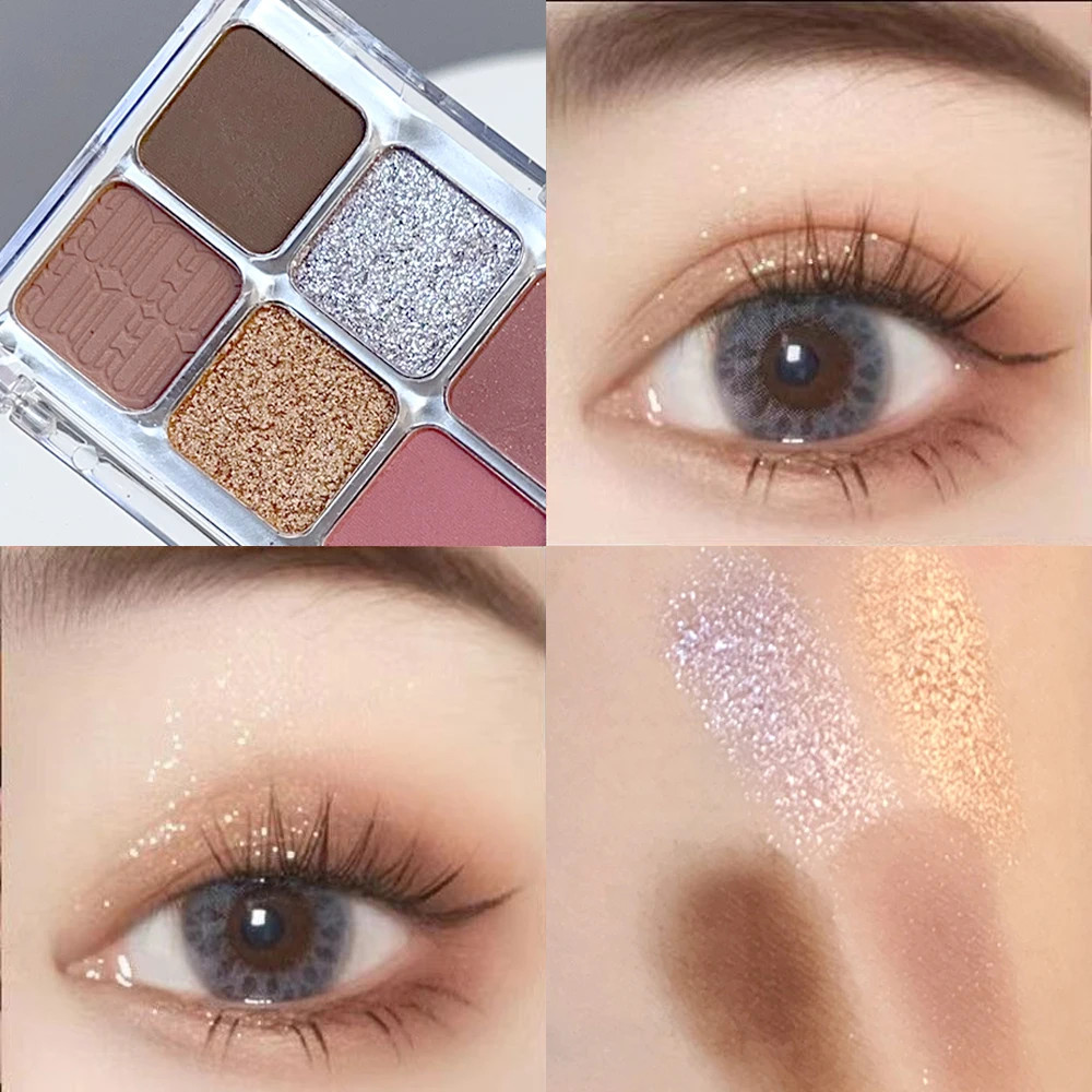 10 Farben Lidschatten Palette Glyzinien Farbe niedrige Sättigung wasserdicht Glitter rosa Lidschatten lang anhaltende Augen Make-up Kosmetik