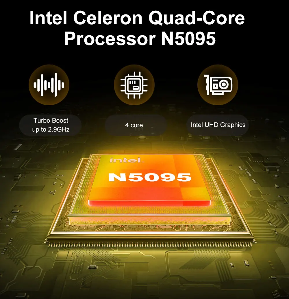 CRELANDER Z50 ноутбук с четырёхъядерным процессором Intel N5095, ОЗУ 16 ГБ, ПЗУ 512 ГБ, Windows 11