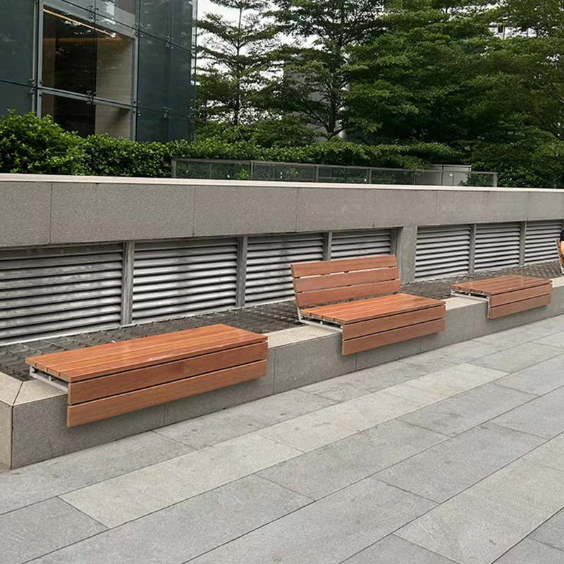 مقعد بارك كرسي خارجي مطهر على شكل خشب مقعد خارجي