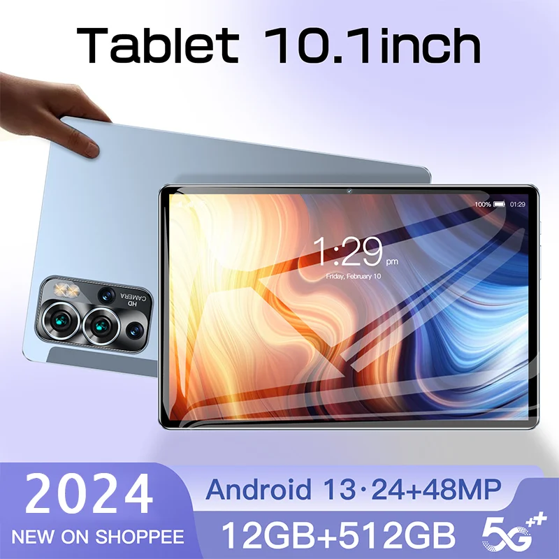 

Global Original Pad S22 Ultra Tablet 10inch HD 4K Android 13 16GB+1024GB 8000mAh 5G Dual SIM Bluetooth WiFi GPS WPS Tablet PC