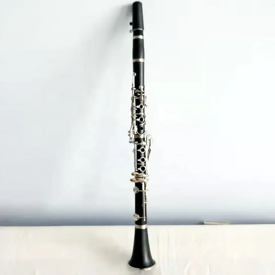 

Popular good price ABS silver plated 17 keys Bb clarinet instrument