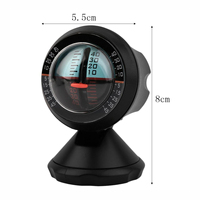Car Inclinometer Level Balancer Tilt Gauge Vehicle Angle Slope Indicator Easy Operative Fast Accurate Response Adjustable Design